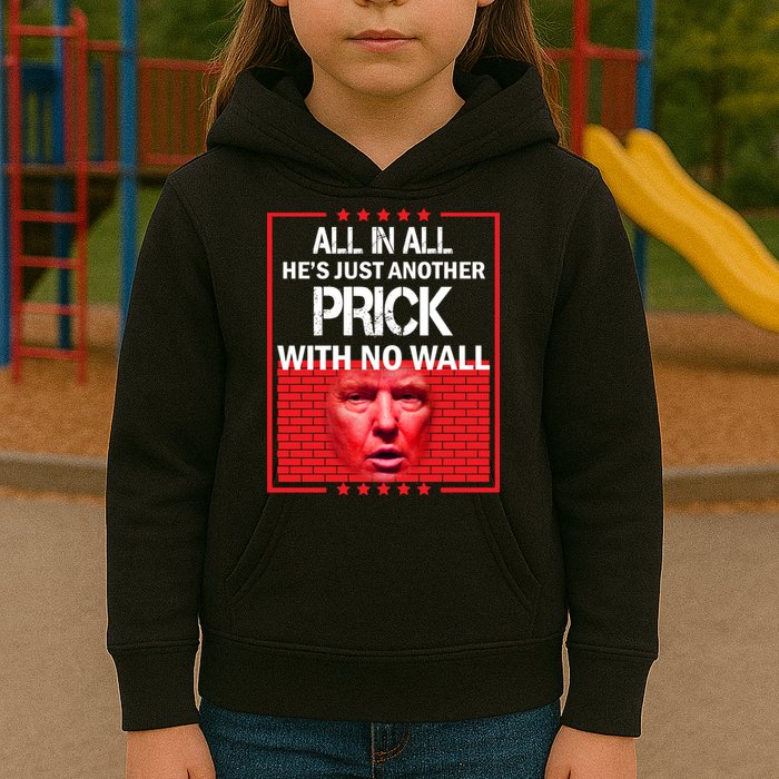 All In All He's Just Another Prick With No Wall Kids Hoodie