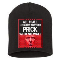 All In All He's Just Another Prick With No Wall Short Acrylic Beanie