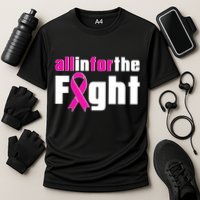All In For The Fight Breast Cancer Awareness Cooling Performance Crew T-Shirt