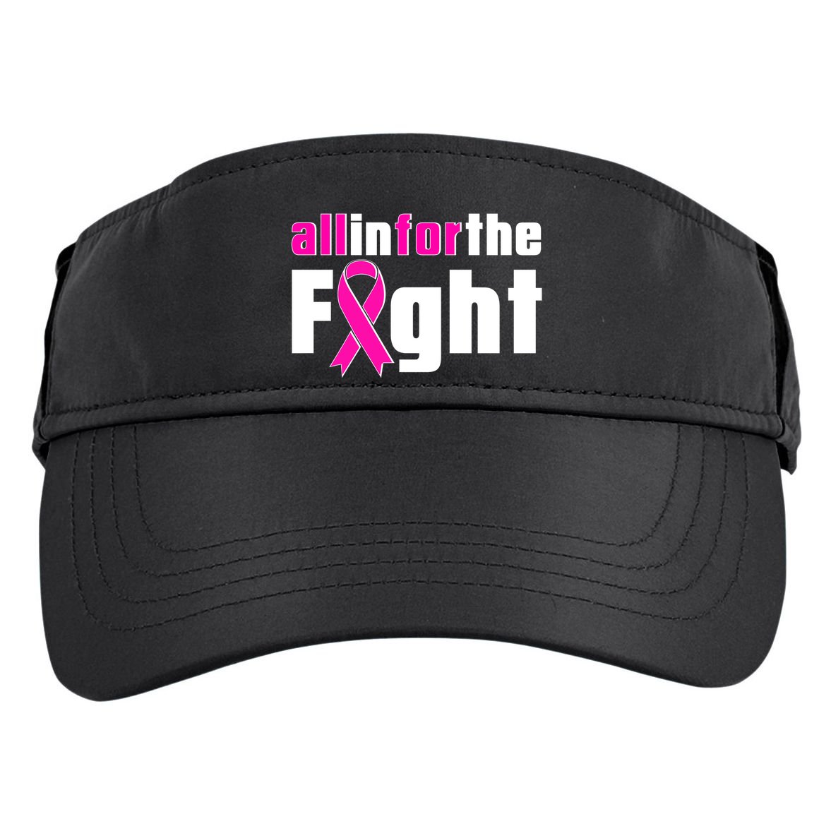 All In For The Fight Breast Cancer Awareness Adult Drive Performance Visor