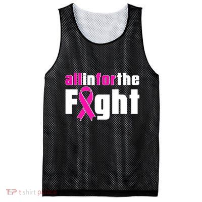 All In For The Fight Breast Cancer Awareness Mesh Reversible Basketball Jersey Tank