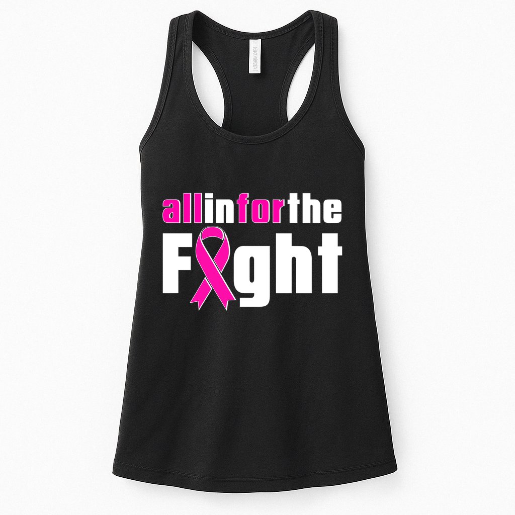 All In For The Fight Breast Cancer Awareness Womens Tank Top