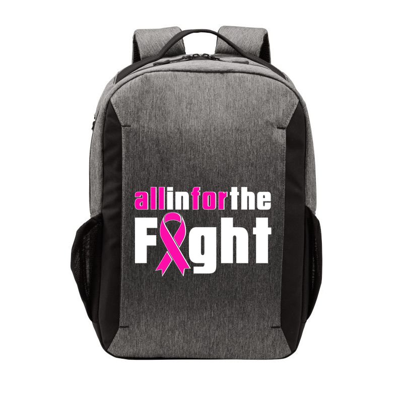 All In For The Fight Breast Cancer Awareness Vector Backpack