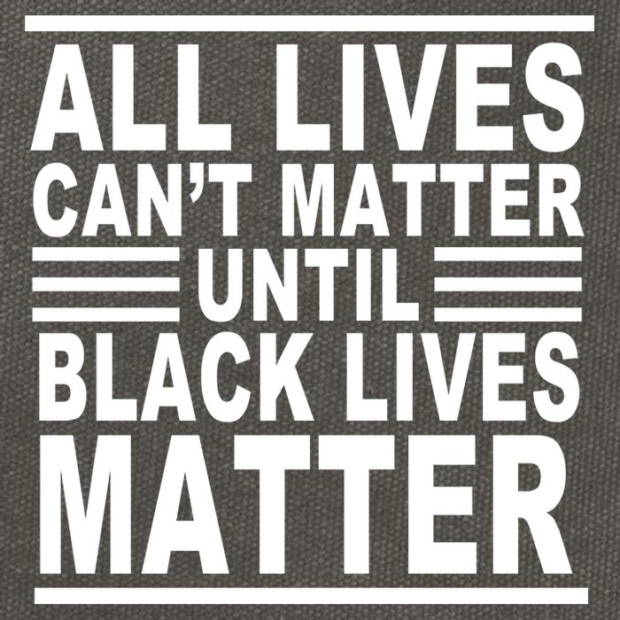All lives Can't Matter Until Black Lives Matter Cotton Canvas Backpack