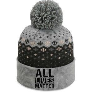 All Lives Matter The Baniff Cuffed Pom Beanie