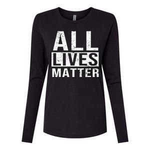 All Lives Matter Womens Cotton Relaxed Long Sleeve T-Shirt