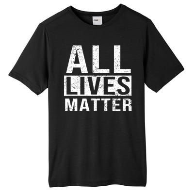 All Lives Matter Tall Fusion ChromaSoft Performance T-Shirt