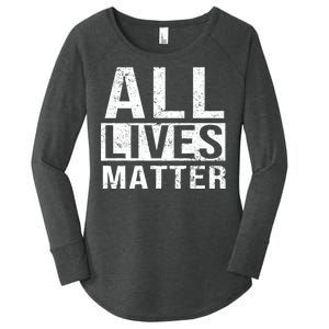 All Lives Matter Women's Perfect Tri Tunic Long Sleeve Shirt