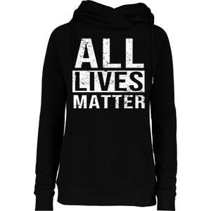 All Lives Matter Womens Funnel Neck Pullover Hood