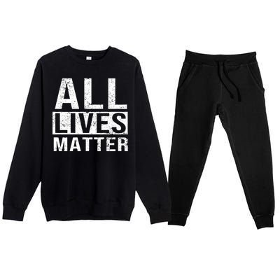 All Lives Matter Premium Crewneck Sweatsuit Set