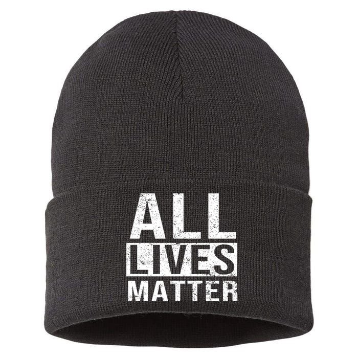 All Lives Matter Sustainable Knit Beanie