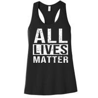 All Lives Matter Women's Racerback Tank