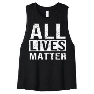 All Lives Matter Women's Racerback Cropped Tank