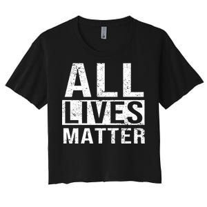 All Lives Matter Women's Crop Top Tee