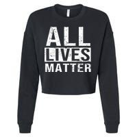 All Lives Matter Cropped Pullover Crew