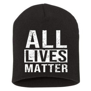 All Lives Matter Short Acrylic Beanie