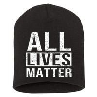 All Lives Matter Short Acrylic Beanie