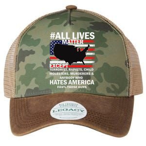 All Lives Matter Except Legacy Tie Dye Trucker Hat