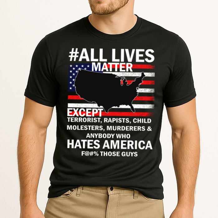 All Lives Matter Except Cooling Performance Crew T-Shirt