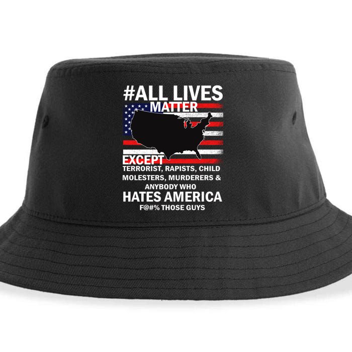 All Lives Matter Except Sustainable Bucket Hat