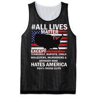 All Lives Matter Except Mesh Reversible Basketball Jersey Tank