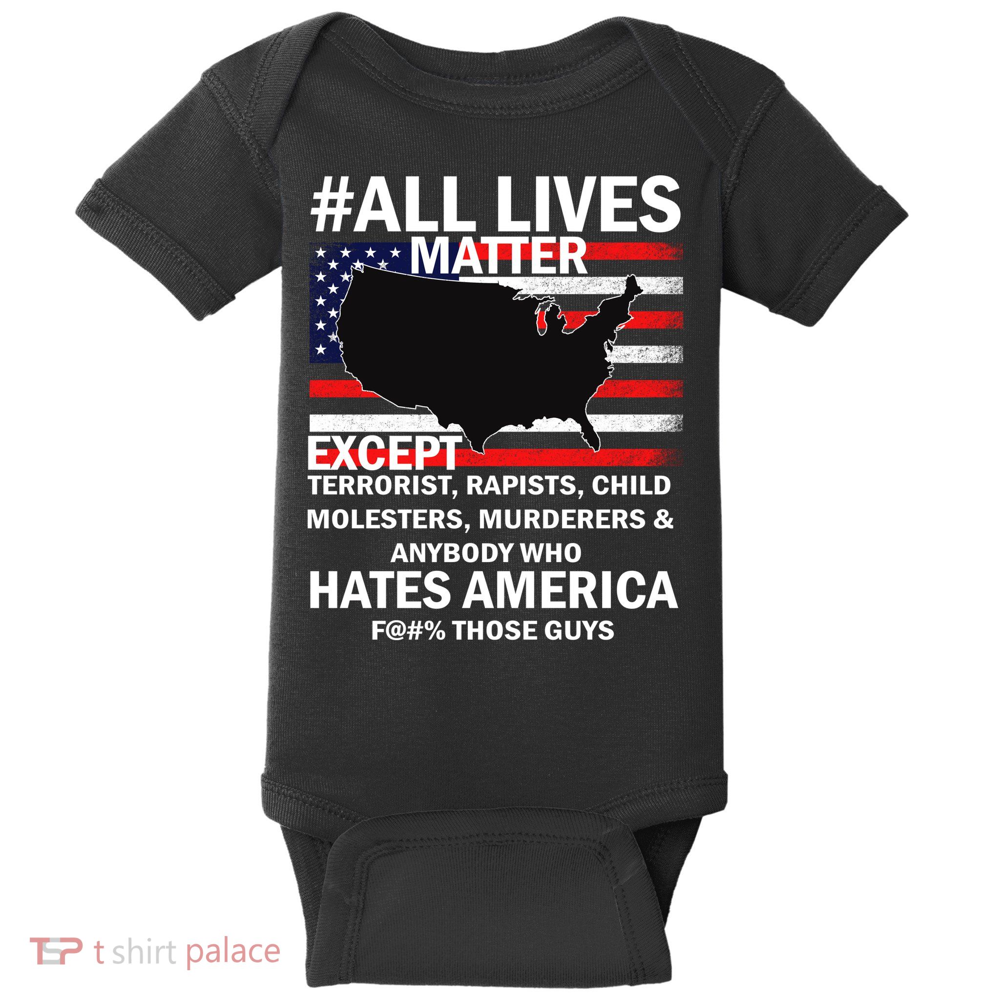 All Lives Matter Except Baby Bodysuit