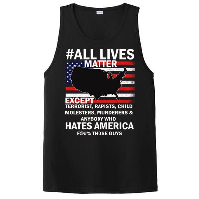 All Lives Matter Except PosiCharge Competitor Tank