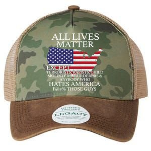 All Lives Matter EXCEPT Pro American Legacy Tie Dye Trucker Hat