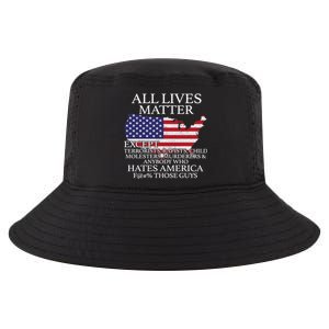 All Lives Matter EXCEPT Pro American Cool Comfort Performance Bucket Hat