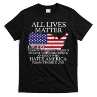 All Lives Matter EXCEPT Pro American T-Shirt