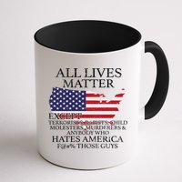 All Lives Matter EXCEPT Pro American Mug