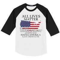 All Lives Matter EXCEPT Pro American Baseball Sleeve Shirt