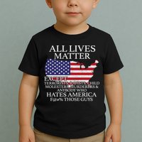 All Lives Matter EXCEPT Pro American Toddler T-Shirt
