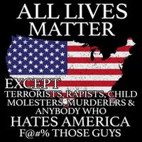 All Lives Matter EXCEPT Pro American Toddler T-Shirt