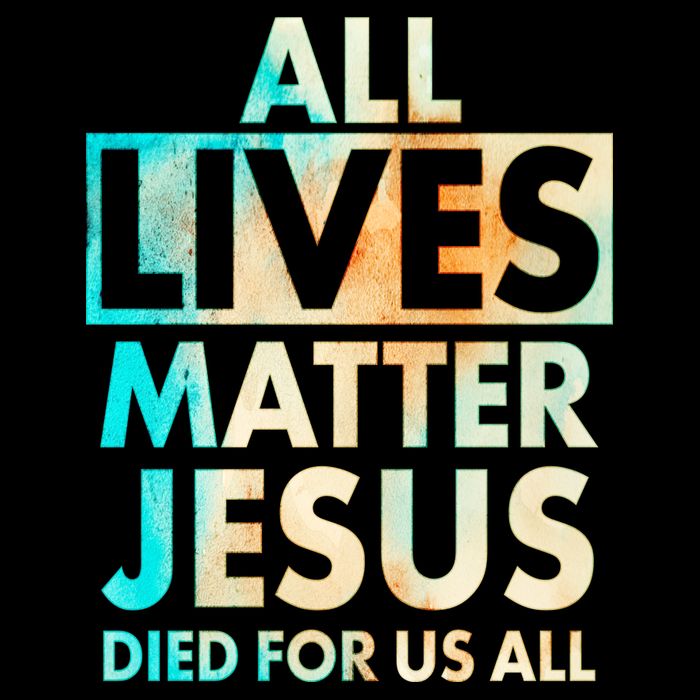 All Lives Matter Jesus Died For Us All Watercolor Visor