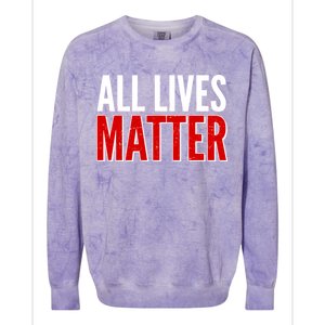 All Lives Matter Protest Colorblast Crewneck Sweatshirt