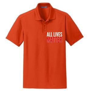 All Lives Matter Protest Dry Zone Grid Polo