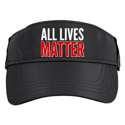 All Lives Matter Protest Adult Drive Performance Visor
