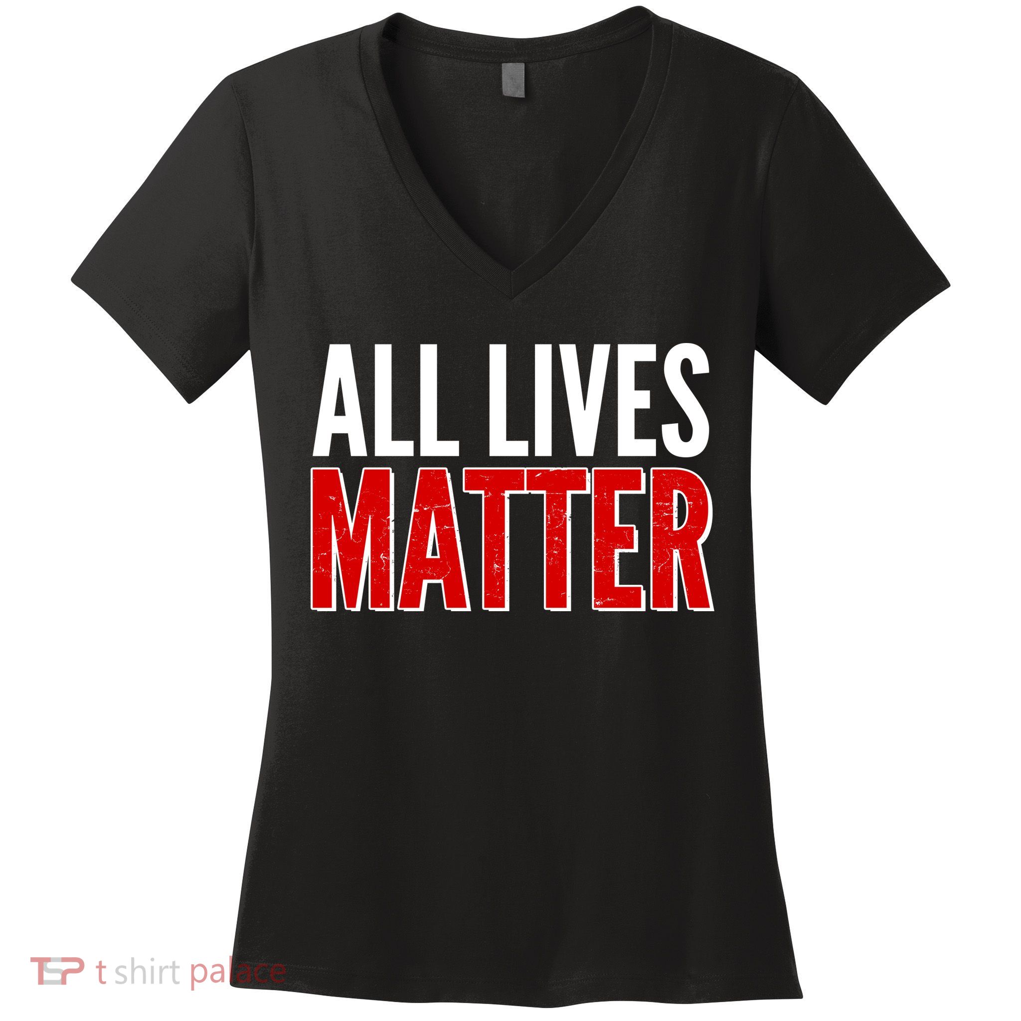 All Lives Matter Protest Women's V-Neck T-Shirt