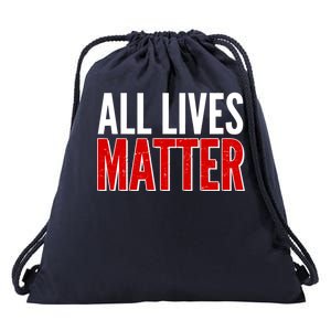 All Lives Matter Protest Drawstring Bag