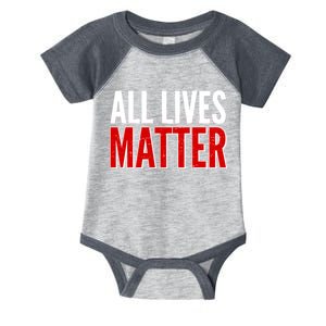 All Lives Matter Protest Infant Baby Jersey Bodysuit