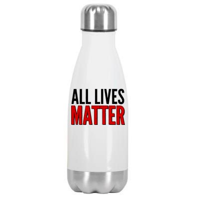 All Lives Matter Protest Stainless Steel Insulated Water Bottle