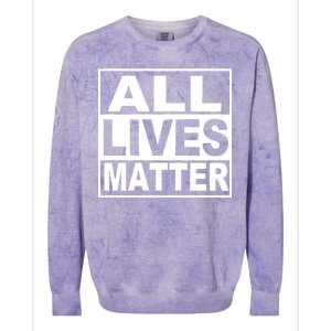 All Lives Matter Support Everyone Colorblast Crewneck Sweatshirt