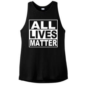 All Lives Matter Support Everyone Ladies PosiCharge Tri-Blend Wicking Tank