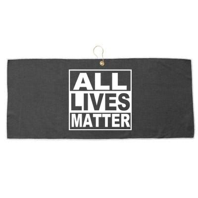 All Lives Matter Support Everyone Large Microfiber Waffle Golf Towel