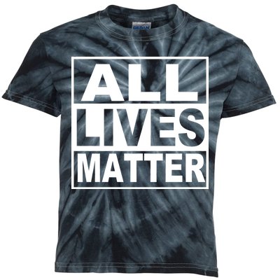 All Lives Matter Support Everyone Kids Tie-Dye T-Shirt