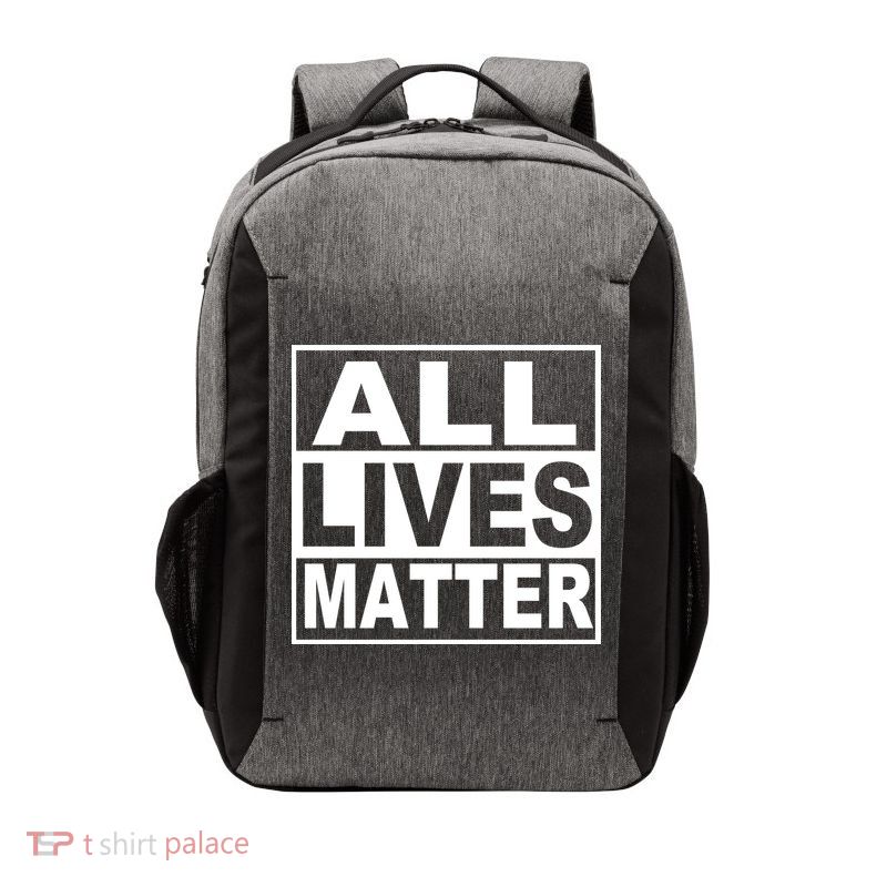All Lives Matter Support Everyone Vector Backpack