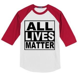 All Lives Matter Support Everyone Kids Colorblock Raglan Jersey