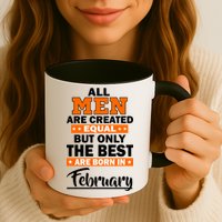 All Men Are Created Equal The Best Are Born In February Mug