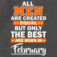 All Men Are Created Equal The Best Are Born In February Vector Backpack